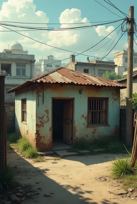 Poor house in Venezuela from the outside 