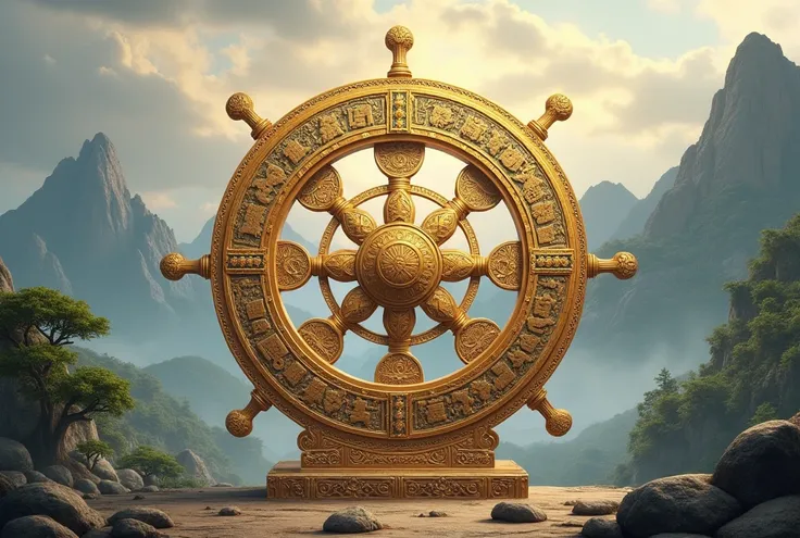 Image of the dharma wheel 