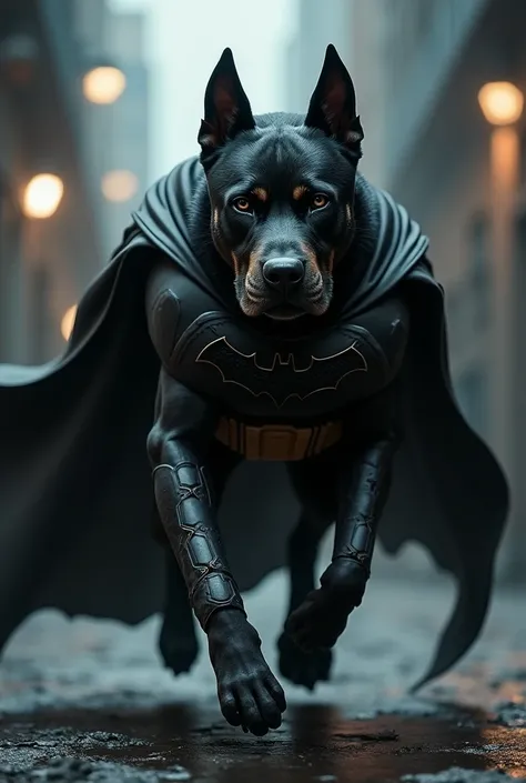 Realistic batman dog