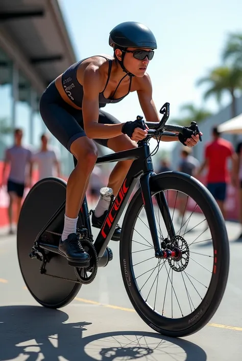 I want you to create a triathlon bike for a person with only one leg.