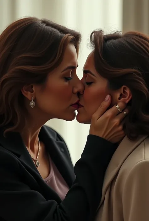 Claudia Sheinbaum kissing Maria Corina Machado