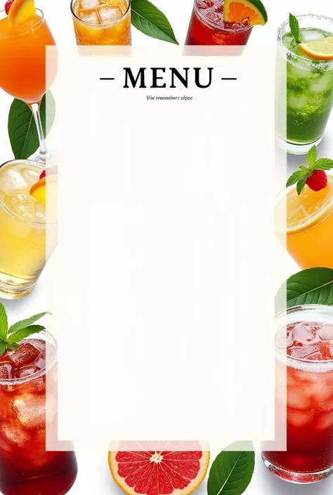 
Create a menu with drink images around the boarder and use only the following text to list the menu items and title.

Complimentary Drinks
Reg & Dt Pepsi
Reg & Dt Coke
Reg & Dt Mountain Dew
Reg & Dt 7Up
Root Beer
Sprite
Water
Tea
Coffee

Wine
Spotted Cow
...