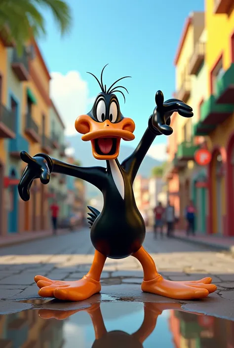 Create Daffy Duck in Rio de Janeiro Brazil in 3D