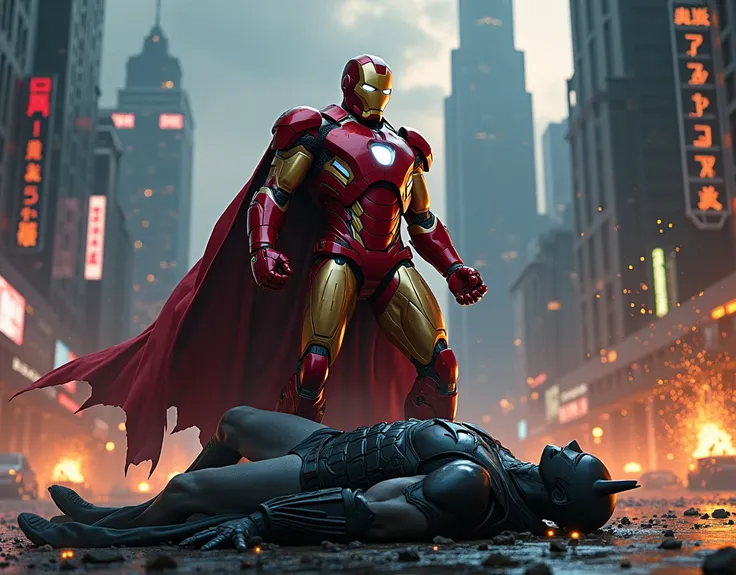 ironman beating batman