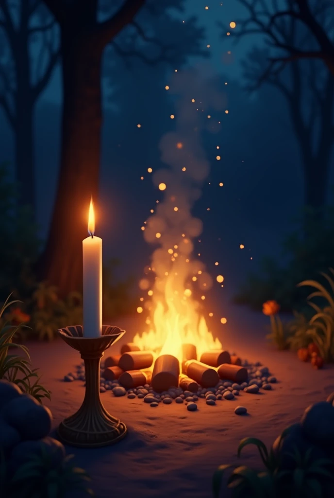 Candle and bonfire function