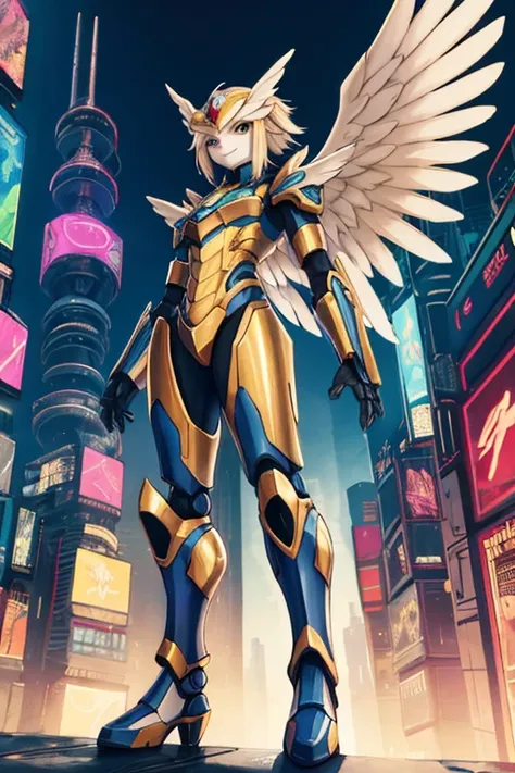 work of art,(best quality),highly detailed,ultra-detailed,1 ,(mechanicalwings:golden,bright eyes:cerulean,goldenrarmor:1.2,elong...