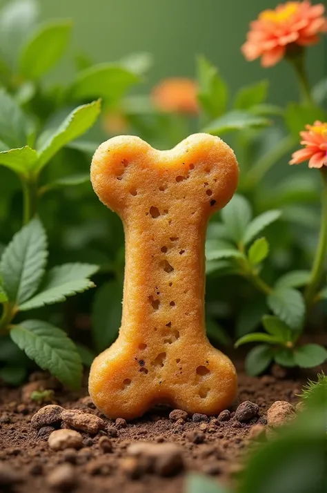 Dog biscuit made from larva