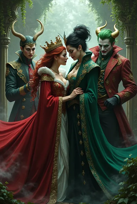 Queen of Hearts, Poison Ivy without Horns, Loki e coringa