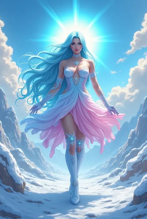 clearing! Aqui está a descrição detalhada da Ice Cream Goddess, Including the scenario:

Ice Cream Goddess:

A Ice Cream Goddess é uma figura majestosa e imponente, with an aura of freshness and icy power. She is 1, with an elegant and voluptuous body. Her...