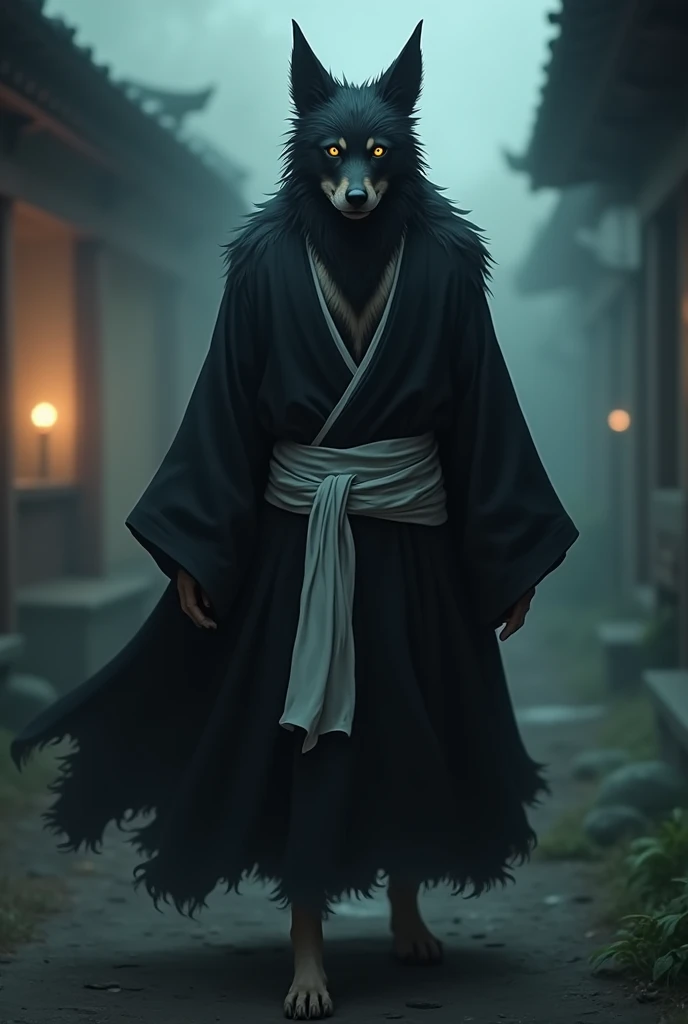 (Bleach anime) Old Black Australian cattle dog as a soul reaper