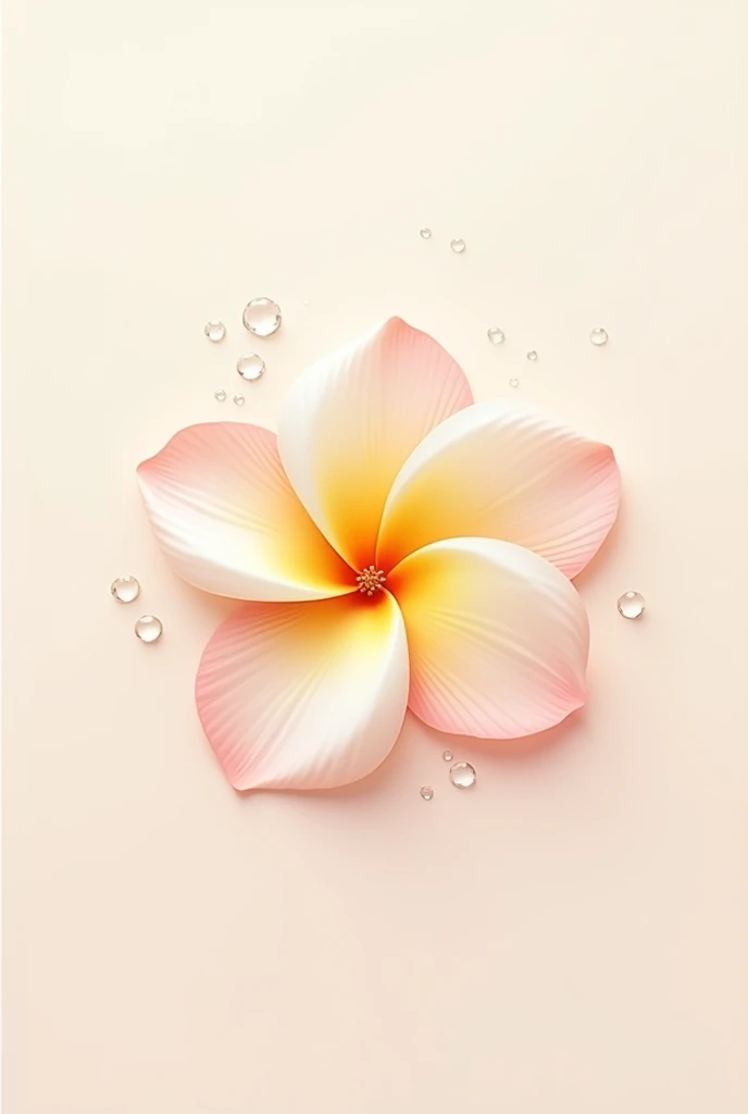 Generate a logo for a moisturizing cream that has a pretty flower in the logo itself and uses a color palette between yellow, white and pink. 