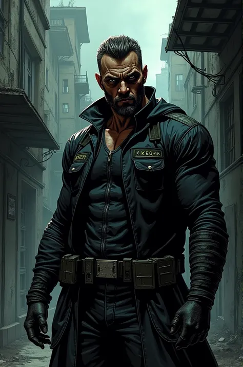 A serious Billy Brute style comic book character, vigilante and these “heavier” characters