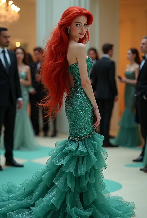 Ariel in a gorgeous dress at the Met Gala