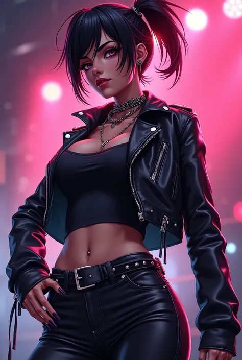 Rocker Anime Style Woman