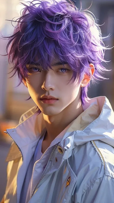 Purple Hair，20-2 Male，Chinese men