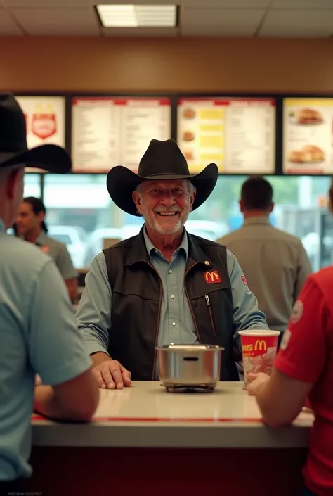 George Strait working at Mcdonalds