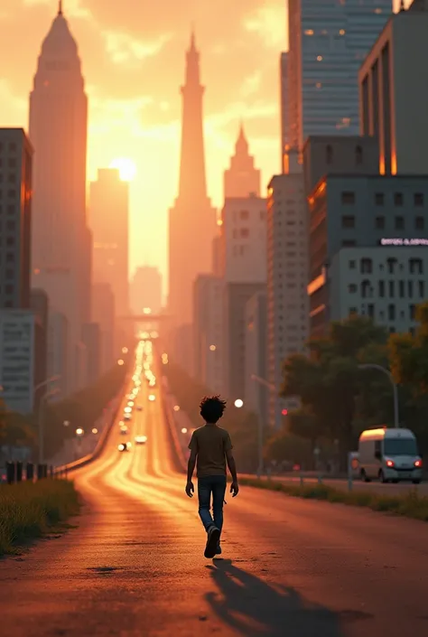 
Cinematic scene in 3d animation cartoon


Ravi’s Journey: Detail Ravi’s experiences after leaving the village. What challenges did he face, and how did he cope with losing Asha