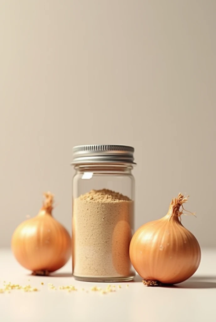 onion powder seasoning with an onion on the side