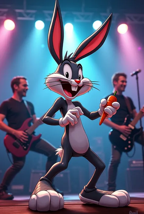 Bugs bunny en Linkin park banda de rock