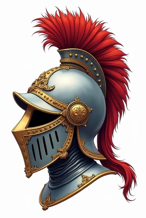 Animated 2d Spanish helmet with transparent background 