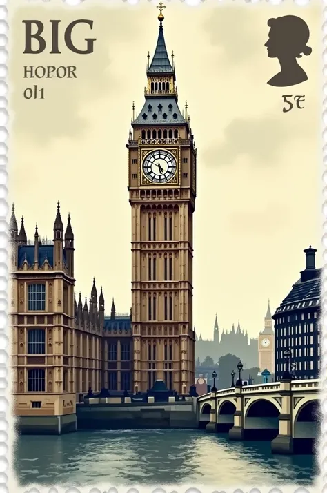 Big ben stamp