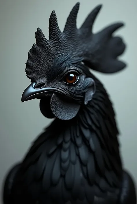 Black eyed cemani chicken


