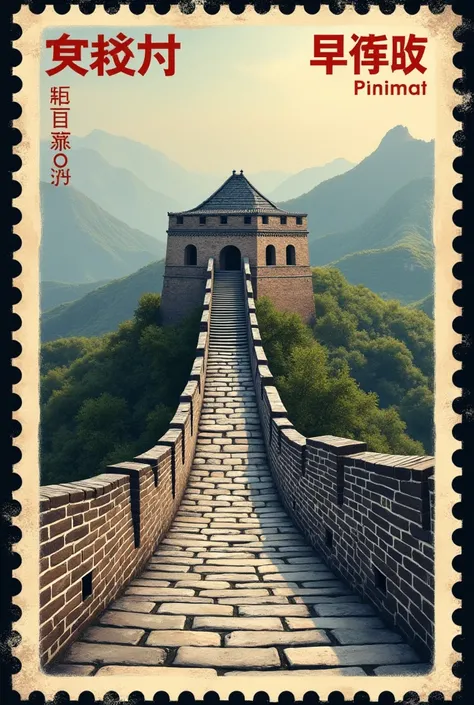 Great Wall of China Postage Stamp