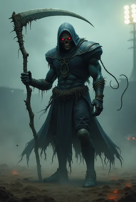 Renato Reaper Football Player with a Scythe

