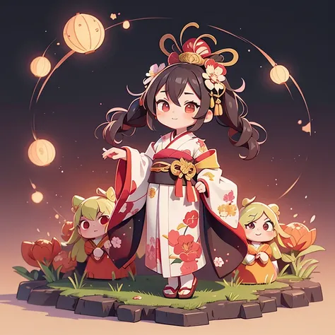 Oiran　kimono　Standing　Hair tied up　The background is Kinkakuji Temple　The look in his eyes is soft.　beautiful　Fantasy　Anime-inspired design　Best Quality ,masterpiece, figure, Very delicate and beautiful, wonderful, In detail, masterpiece,　Charming　
