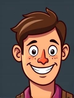 Create a cartoon with this man&#39;s face, How exactly is it shown that it is equal to it? 