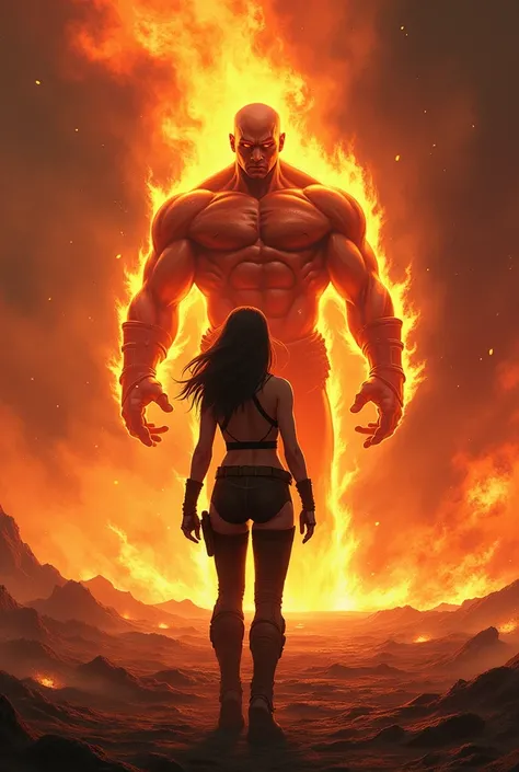 Jill Valentine is seeking help from angry fire god liu kang 