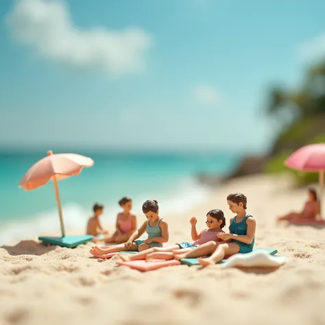 miniature beach photography