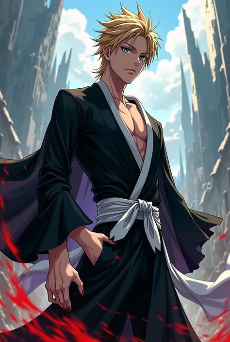 Anime bleach, male young adult shinigami, captain same image