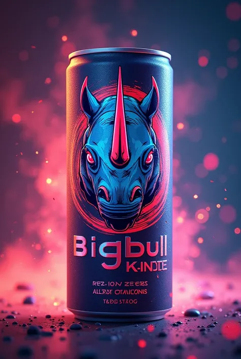 BigBull my brand... My logo is rhino.. please new unic style.. And add brand name.. and print off energy drink plastic bottle 