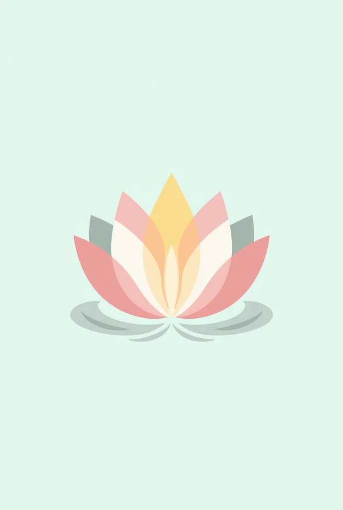 General Design The logo is composed of a stylized lotus flower, with its petals arranged in concentric layers. The general shape is symmetrical, evoking a sense of balance and harmony. The petals are elongated and slightly curved outwards., creating an ope...