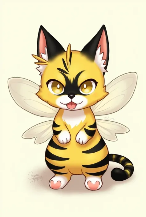 Origin: Poppy&#39;s Playtime Description: An anthro-style hybrid of a cat and a bee with yellow fur, black stripes, translucent wings and black antennas. He has a sunny and cheerful demeanor with hints of a darker, more protective side.. Features include b...