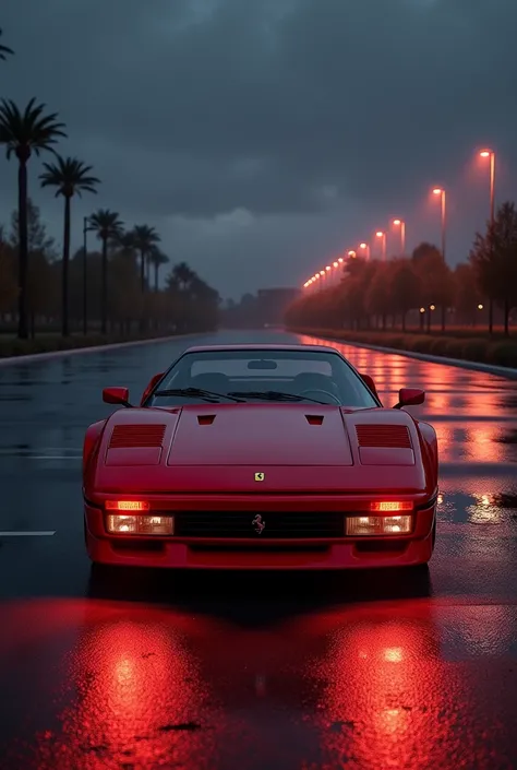 (best quality,8k,highres, masterpiece:1.2), ultra-detailed, HDR, UHD, super red Ferrari 288 GTO, studio lighting, ultra-fine painting, sharp focus, physically-based rendering, extreme detail description, professional, vivid colors, bokeh, portraits, concep...