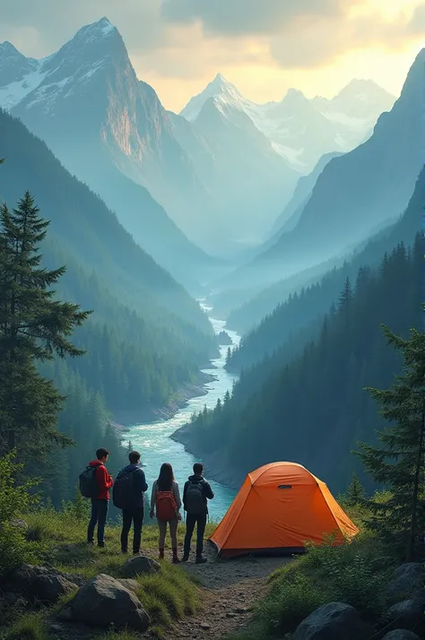 Thumbnail for a camping trip to arunachal with 4 friends 