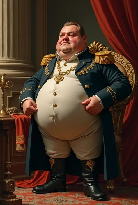 fat napoleon bonaparte resembling man