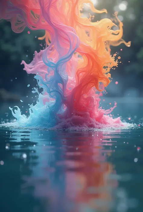 Essence dispersed in water, Presents a variety of colors.