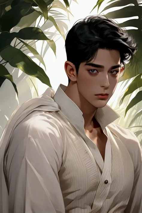 
handsome youngman,black hair,sexy,muscular,Gorgeous eyes,datailed face,twink,BAREFACE,one man,full shot,natural gaze,romance fantasy,duke clothes