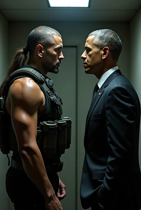 Solid Snake meeting Obama 