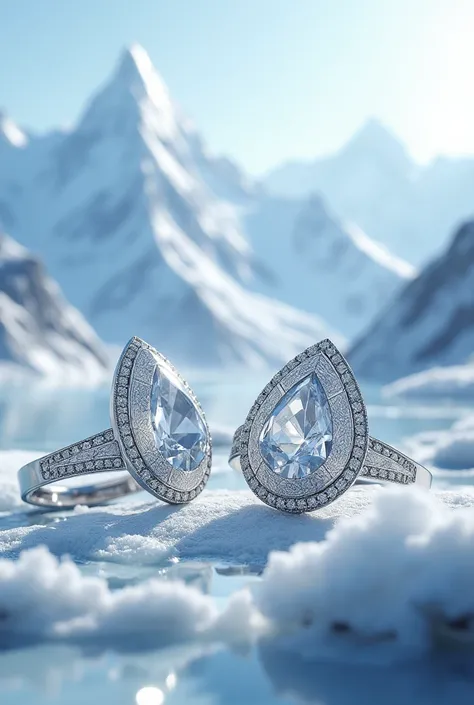 The jewelry design was inspired by the Himalayas.