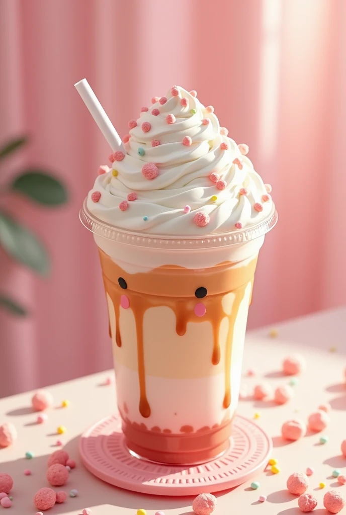 cute frappe with a plastic base