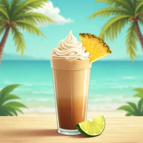 frappe simple en estilo tropical simple