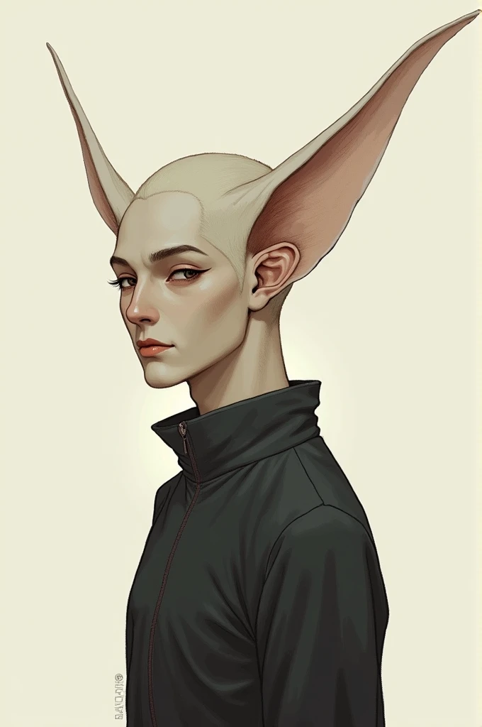 Man with long ears