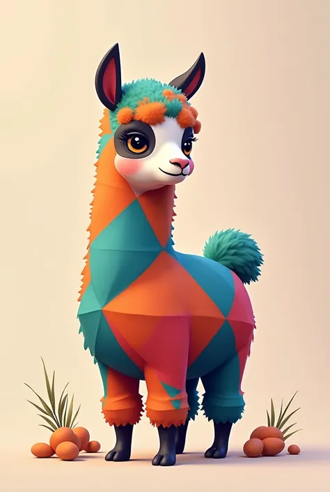 Geometric alpaca tricolor