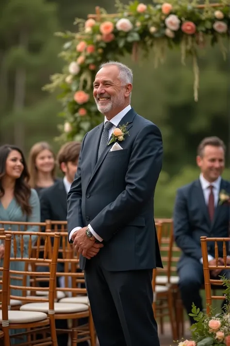 A father getting married 
