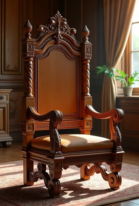 Elegant style wooden chair, noble