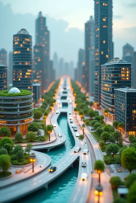 For a still model of a "Smart City with Artificial Intelligence," you can incorporate various elements that highlight AIs role in transforming urban environments. Heres a conceptual breakdown of how you can build this model:

### Components of the Smart Ci...